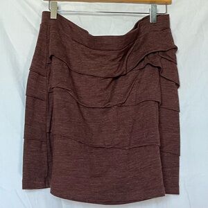 Prana Asymmetrical Brown Skirt